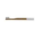 bamboo toothbrush in white. compostable. eco friendly