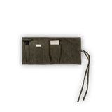 safety razor travel wrap in moss