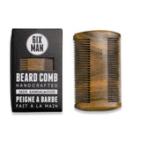 wooden beard comb with the packaging box