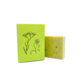yarrow and calendula soap. Pregnant and breast feeding. No essential oils. Vegan. palm oil free. cruelty free. made in Canada. 